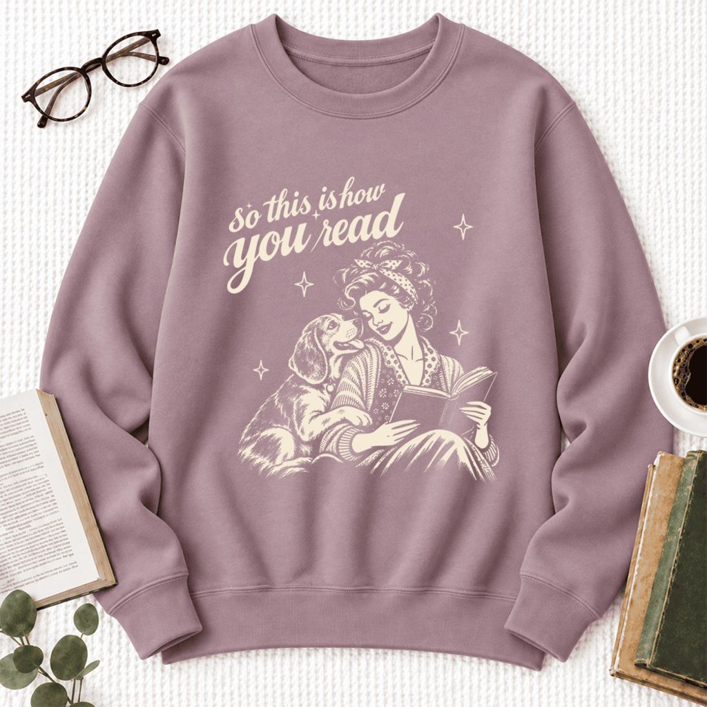 How You Read Beagle Softstyle Sweatshirt | Cozy Dog Mom Reader Gift Paragon