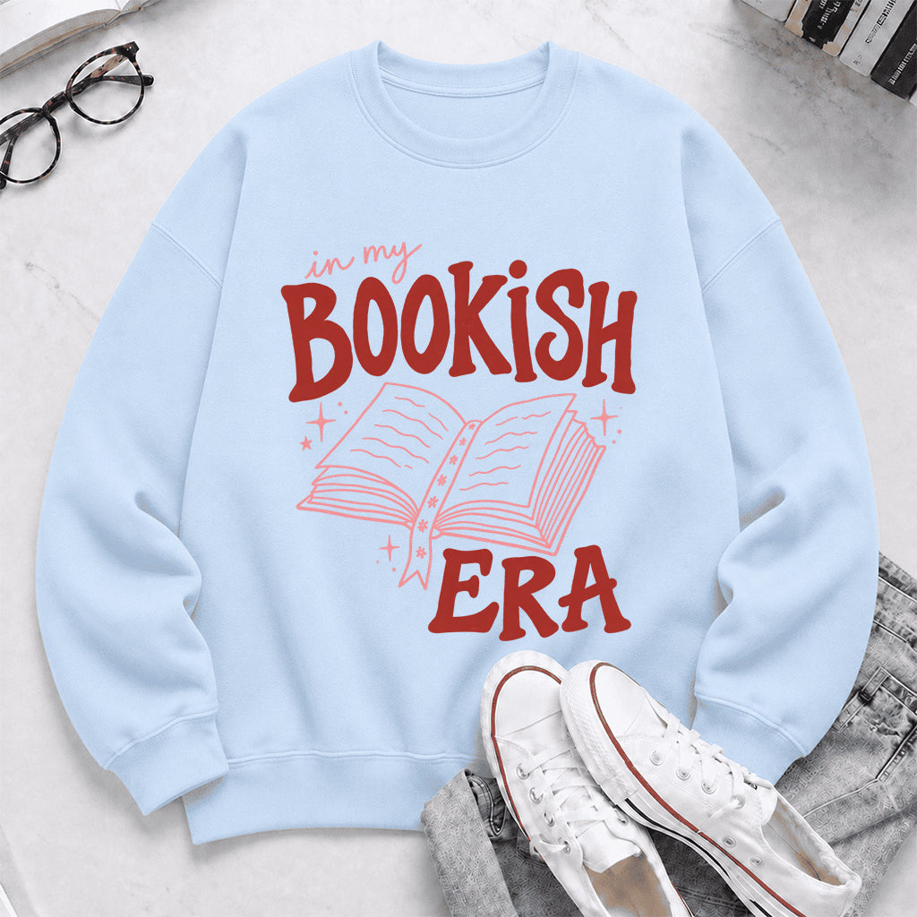 In My Bookish Era Crewneck Sweatshirt | Reader Gift Light Blue