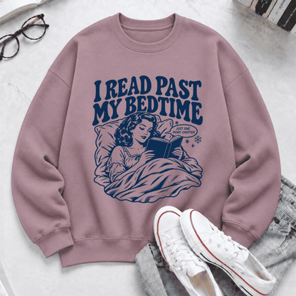 I Read Past My Bed Time Softstyle Sweatshirt | Cozy Reader Gift Paragon
