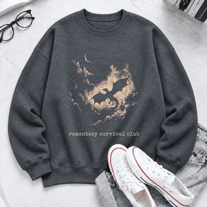 Romantasy Survival Club Softstyle Sweatshirt | Fantasy Reader Gift Dark Heather