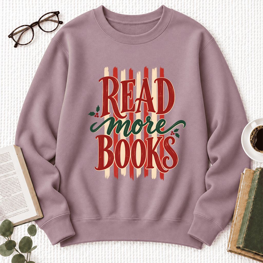 Read More Book Christmas Softstyle Sweatshirt | Christmas Book Lover Gift Paragon