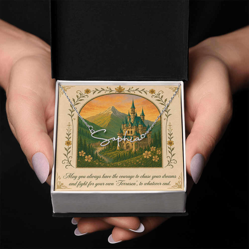 To Whatever End Decorative Card And Custom Name Polished Stainless Steel Necklace With Box Book Lover Gift Font 2
