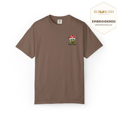 Embroidered One More Chapter Comfort Color ® T-shirt Book Lover Gift Espresso