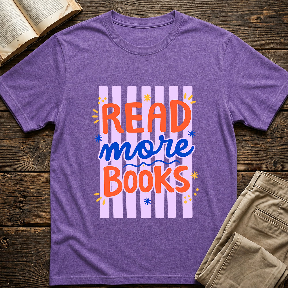 Read More Books Softstyle T-Shirt | Book Lover Gift Heather Purple