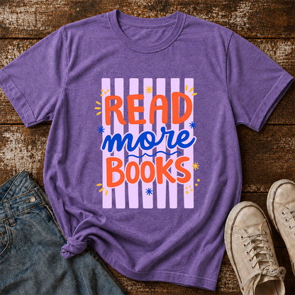 Read More Books Softstyle T-Shirt | Book Lover Gift Heather Purple