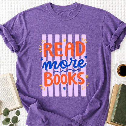Read More Books Softstyle T-Shirt | Book Lover Gift Heather Purple