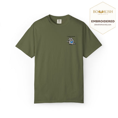 Embroidered I Require Snacks Comfort Color ® T-shirt Book Lover Gift Hemp