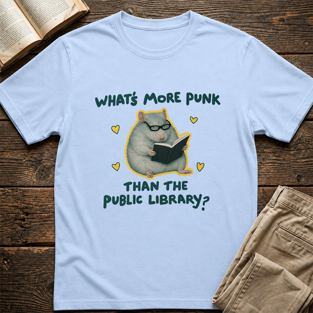 What's More Punk Softstyle T-Shirt | Book Lover Gift Light Blue