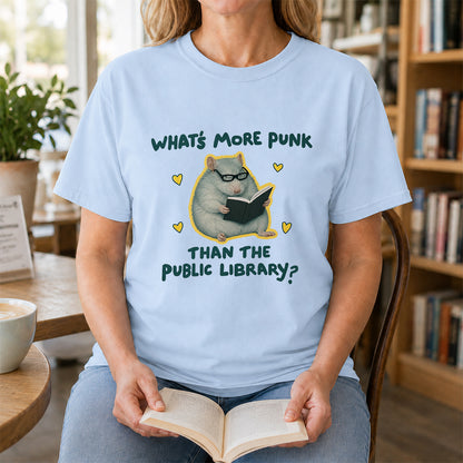 What's More Punk Softstyle T-Shirt | Book Lover Gift Light Blue