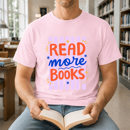Read More Books Softstyle T-Shirt | Book Lover Gift Light Pink