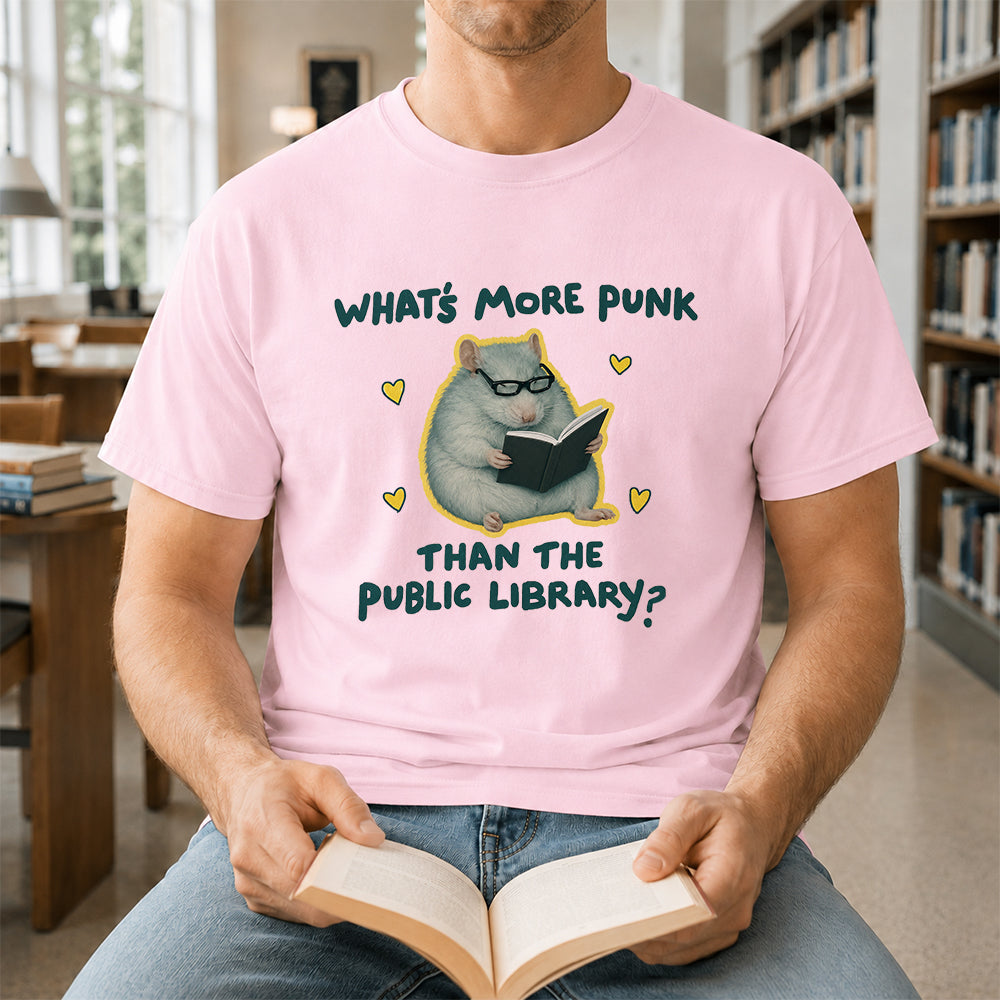 What's More Punk Softstyle T-Shirt | Book Lover Gift Light Pink