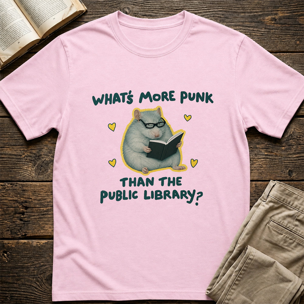 What's More Punk Softstyle T-Shirt | Book Lover Gift Light Pink