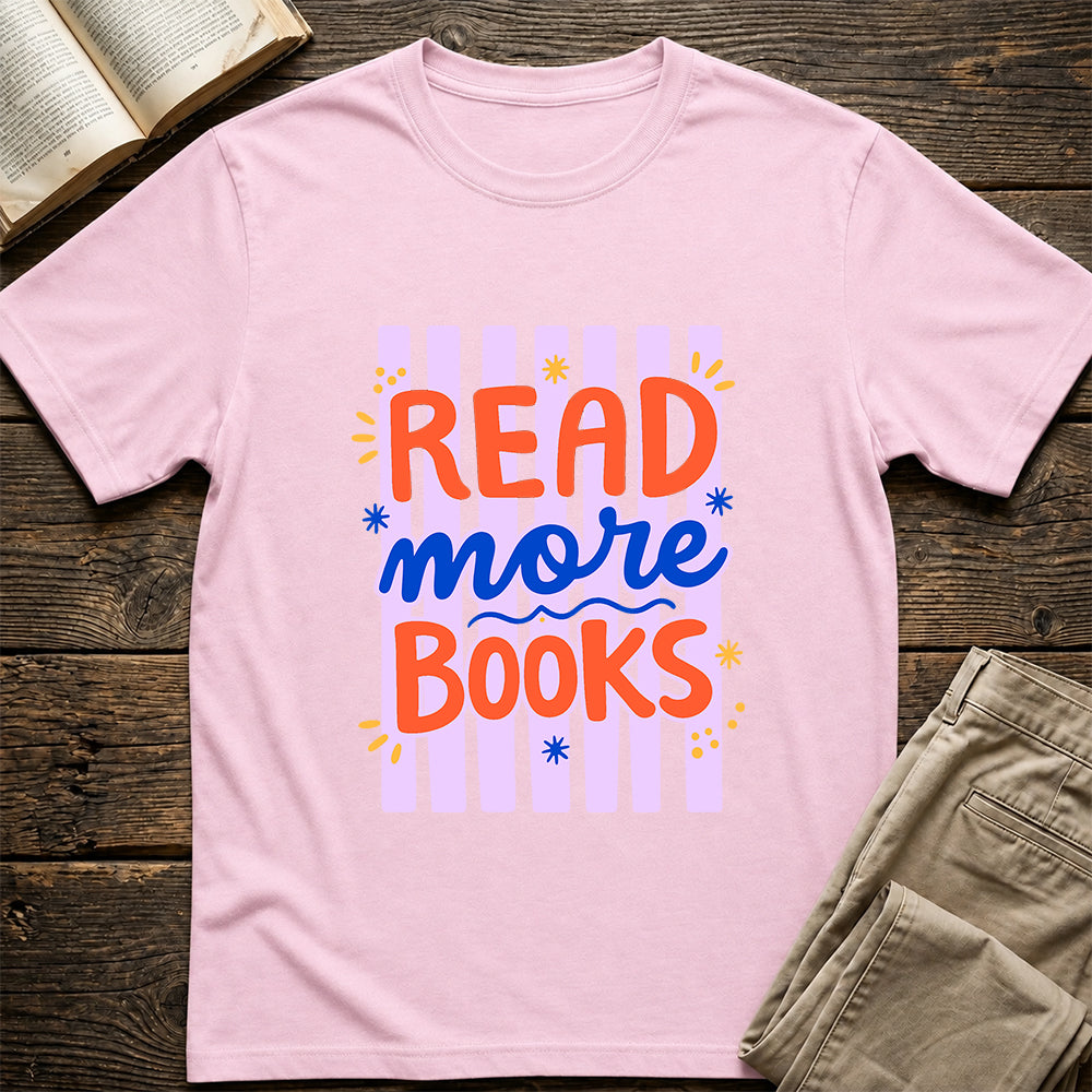 Read More Books Softstyle T-Shirt | Book Lover Gift Light Pink