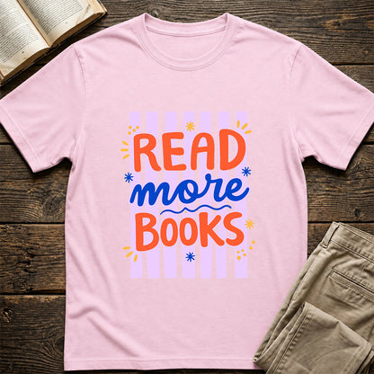 Read More Books Softstyle T-Shirt | Book Lover Gift Light Pink