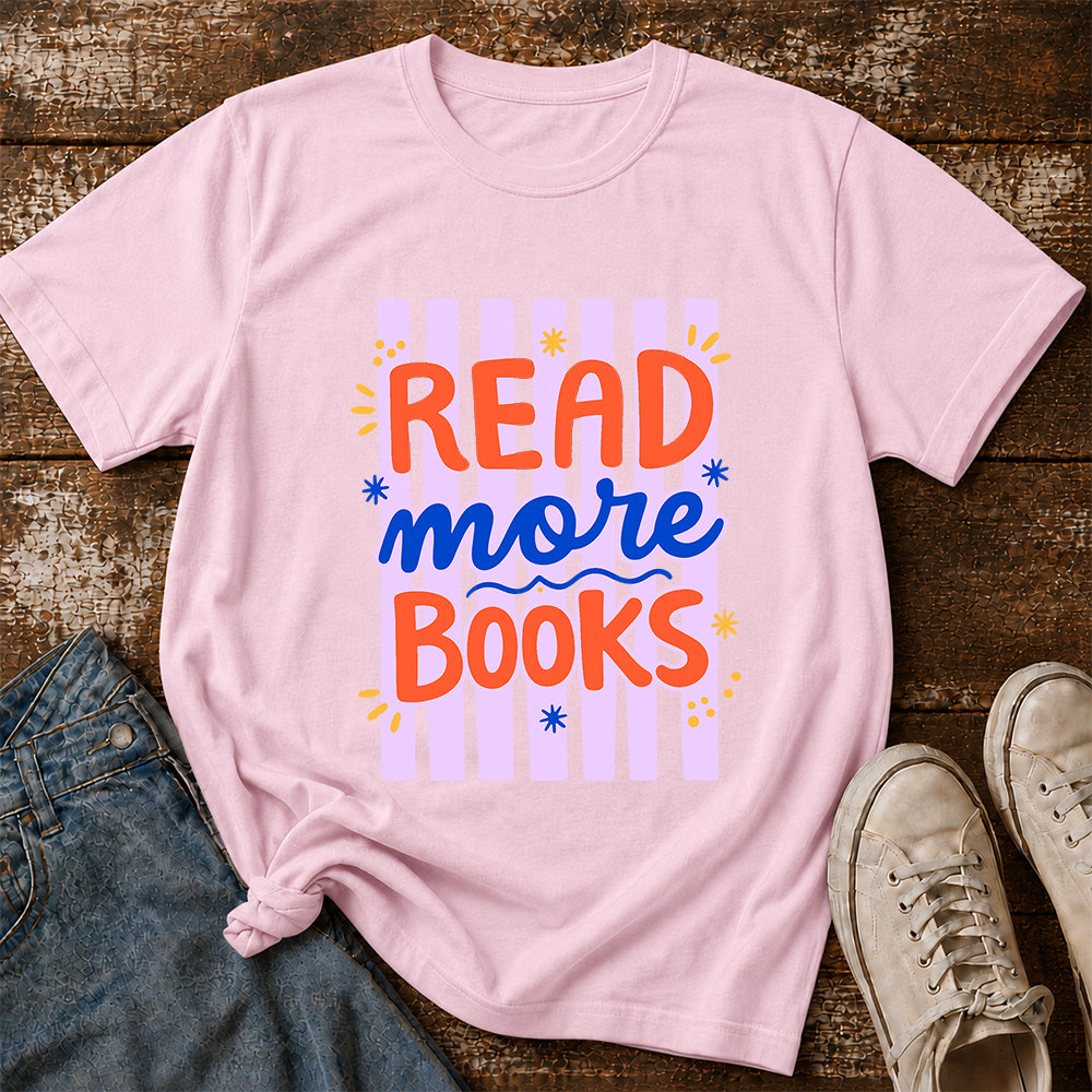 Read More Books Softstyle T-Shirt | Book Lover Gift Light Pink