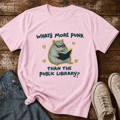 What's More Punk Softstyle T-Shirt | Book Lover Gift Light Pink