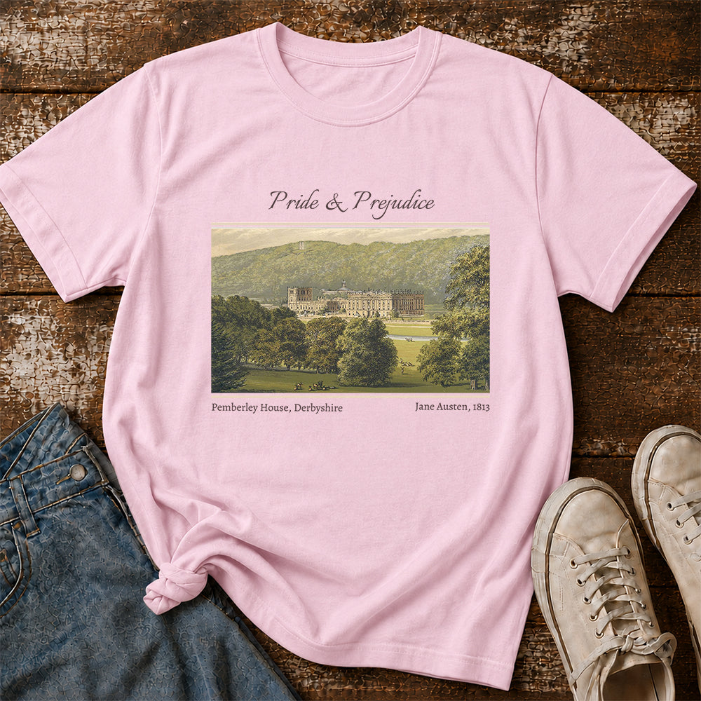 Pride And Prejudice Softstyle T-Shirt | Book Lover Gift Light Pink