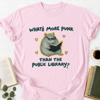 What's More Punk Softstyle T-Shirt | Book Lover Gift Light Pink