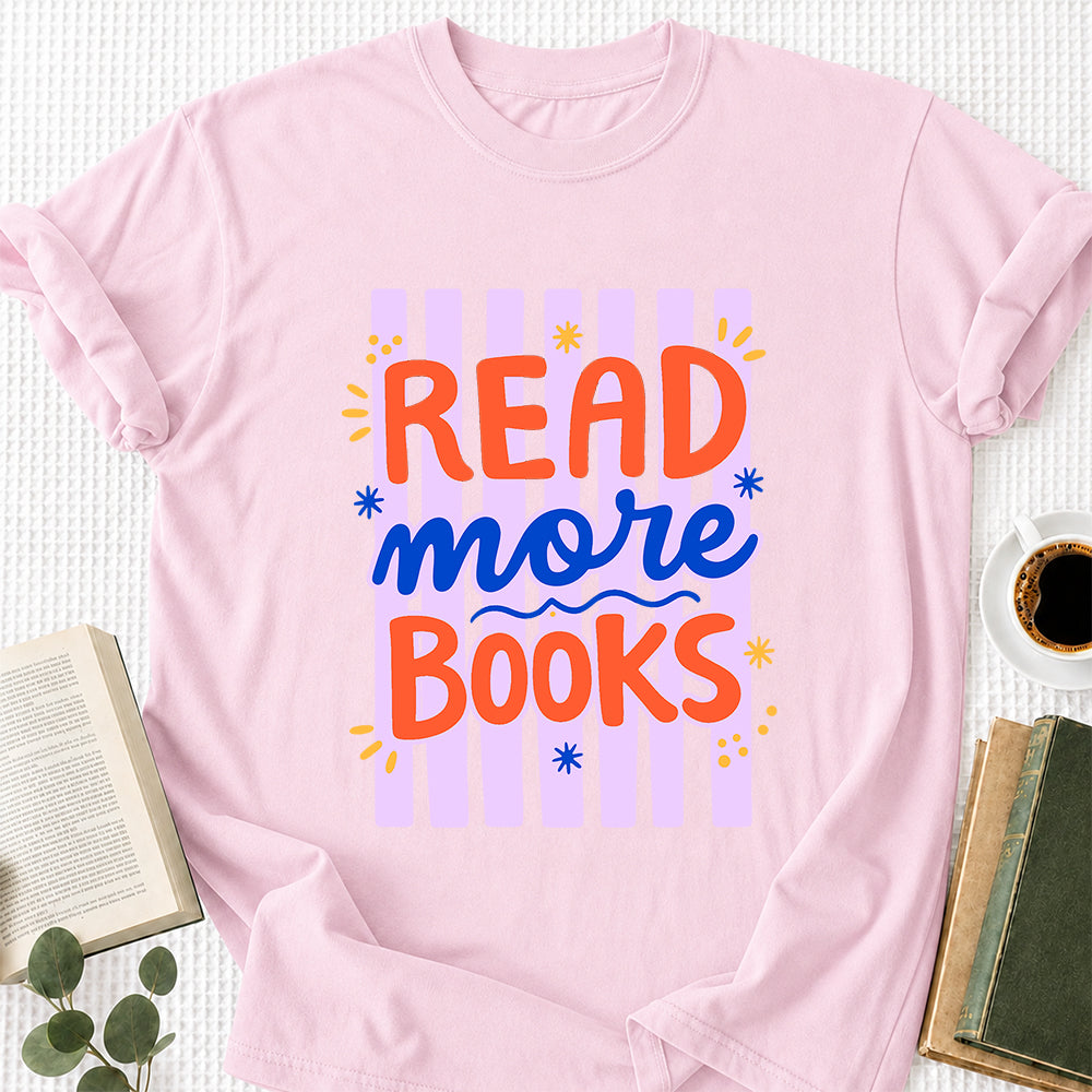 Read More Books Softstyle T-Shirt | Book Lover Gift Light Pink