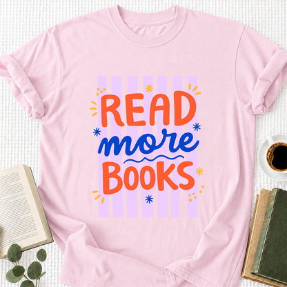 Read More Books Softstyle T-Shirt | Book Lover Gift Light Pink