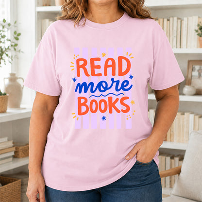 Read More Books Softstyle T-Shirt | Book Lover Gift Light Pink