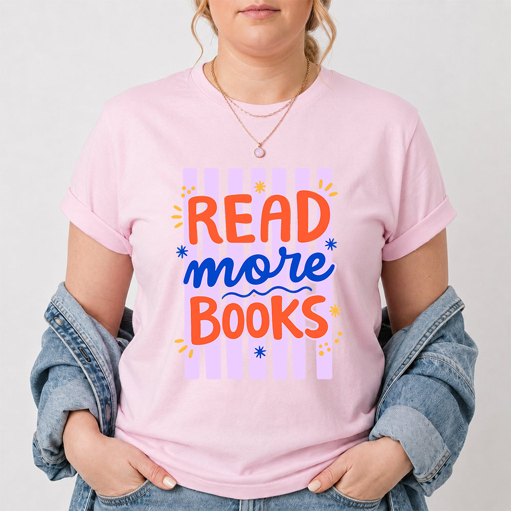 Read More Books Softstyle T-Shirt | Book Lover Gift Light Pink