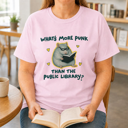 What's More Punk Softstyle T-Shirt | Book Lover Gift Light Pink