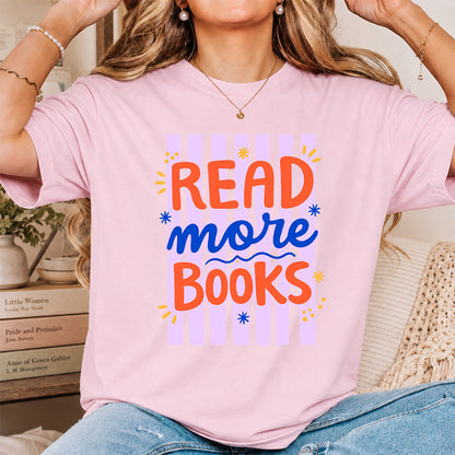 Read More Books Softstyle T-Shirt | Book Lover Gift Light Pink