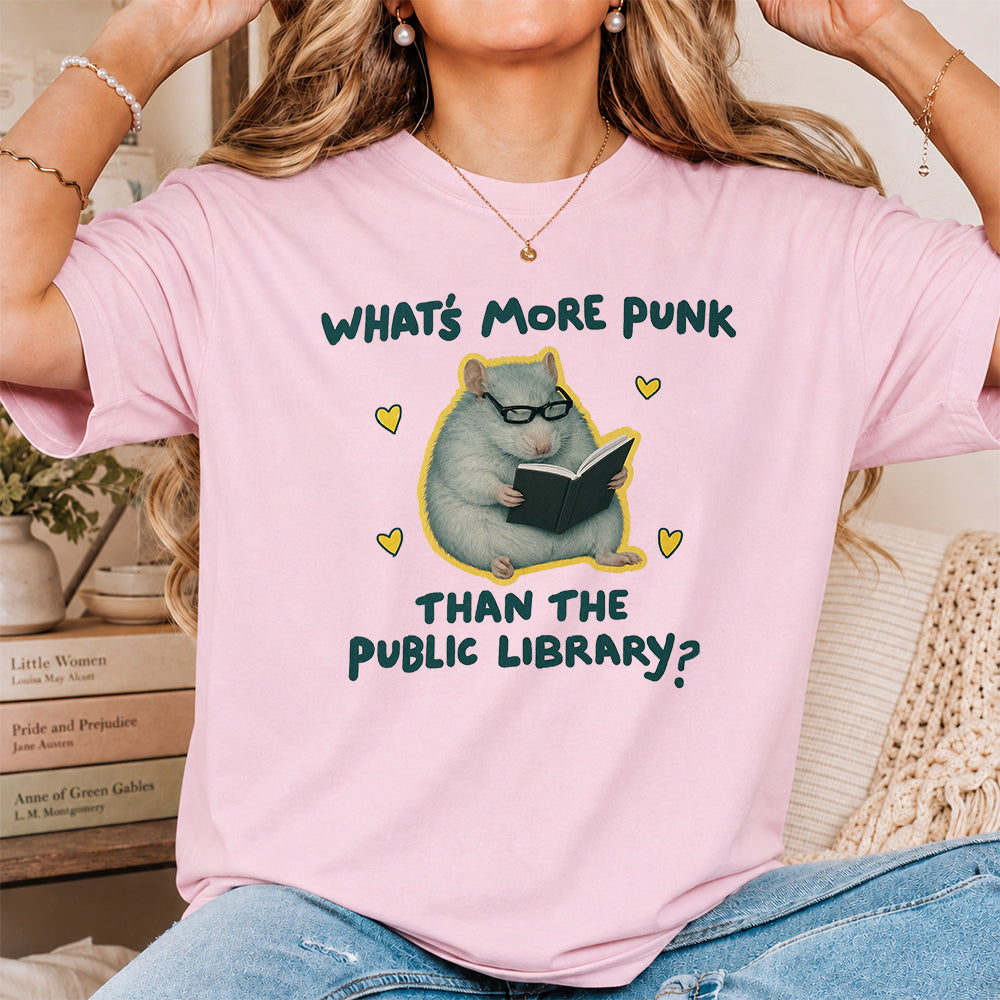 What's More Punk Softstyle T-Shirt | Book Lover Gift Light Pink