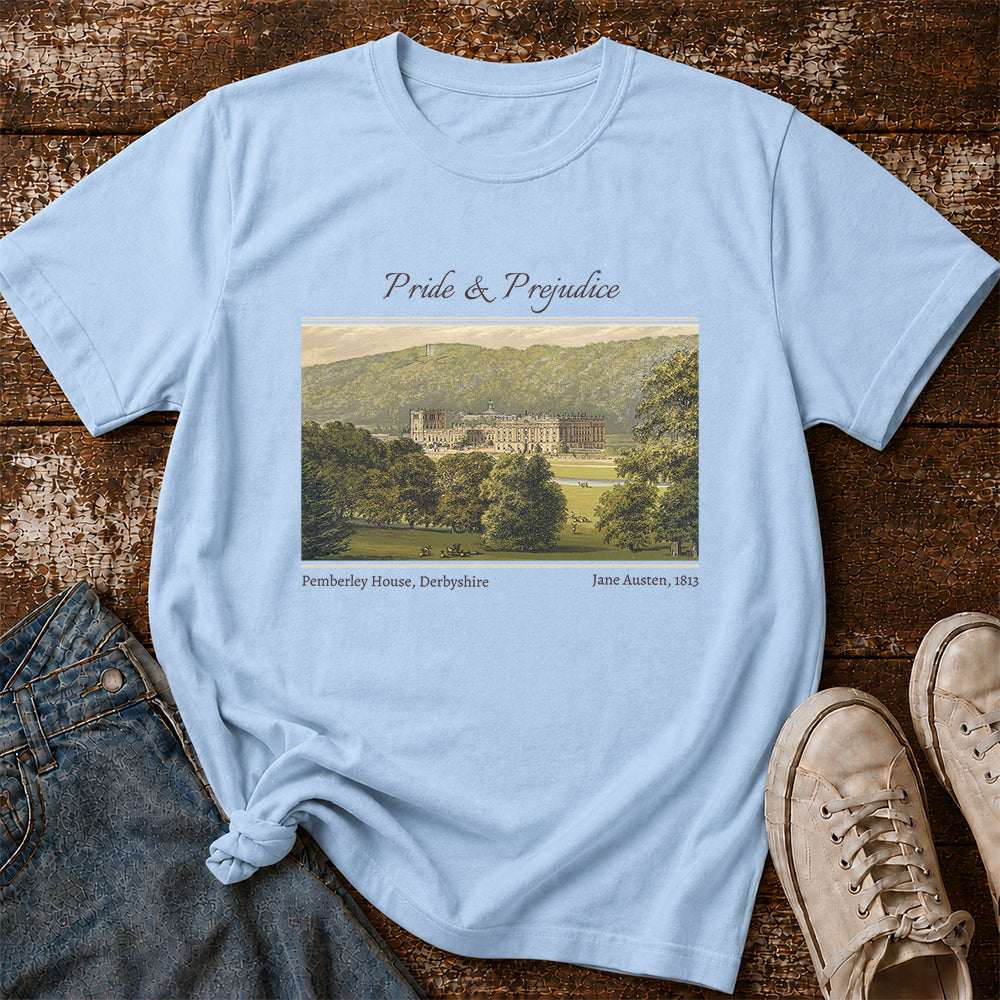 Pride And Prejudice Softstyle T-Shirt | Book Lover Gift Light Blue