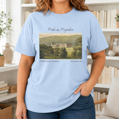 Pride And Prejudice Softstyle T-Shirt | Book Lover Gift Light Blue
