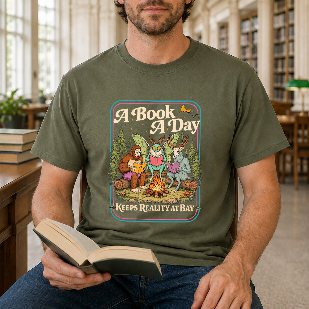 Cryptid Book Club Softstyle T-Shirt | Book Lover Gift Military Green