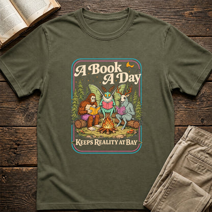 Cryptid Book Club Softstyle T-Shirt | Book Lover Gift Military Green