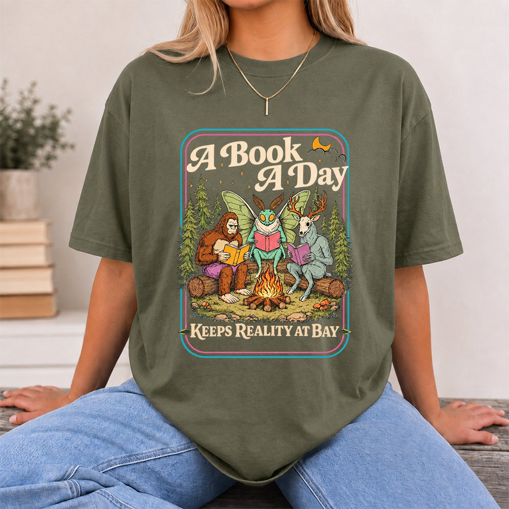 Cryptid Book Club Softstyle T-Shirt | Book Lover Gift Military Green