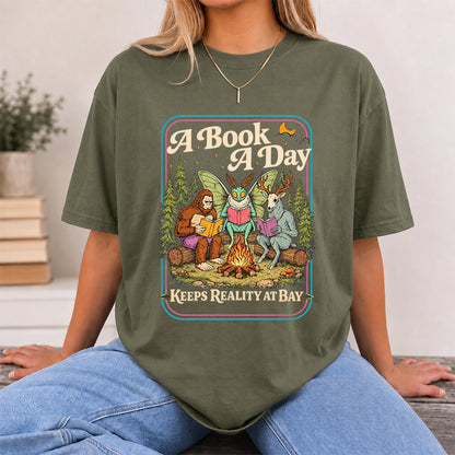 Cryptid Book Club Softstyle T-Shirt | Book Lover Gift Military Green