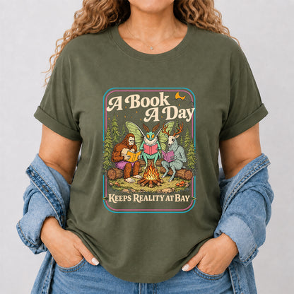 Cryptid Book Club Softstyle T-Shirt | Book Lover Gift Military Green