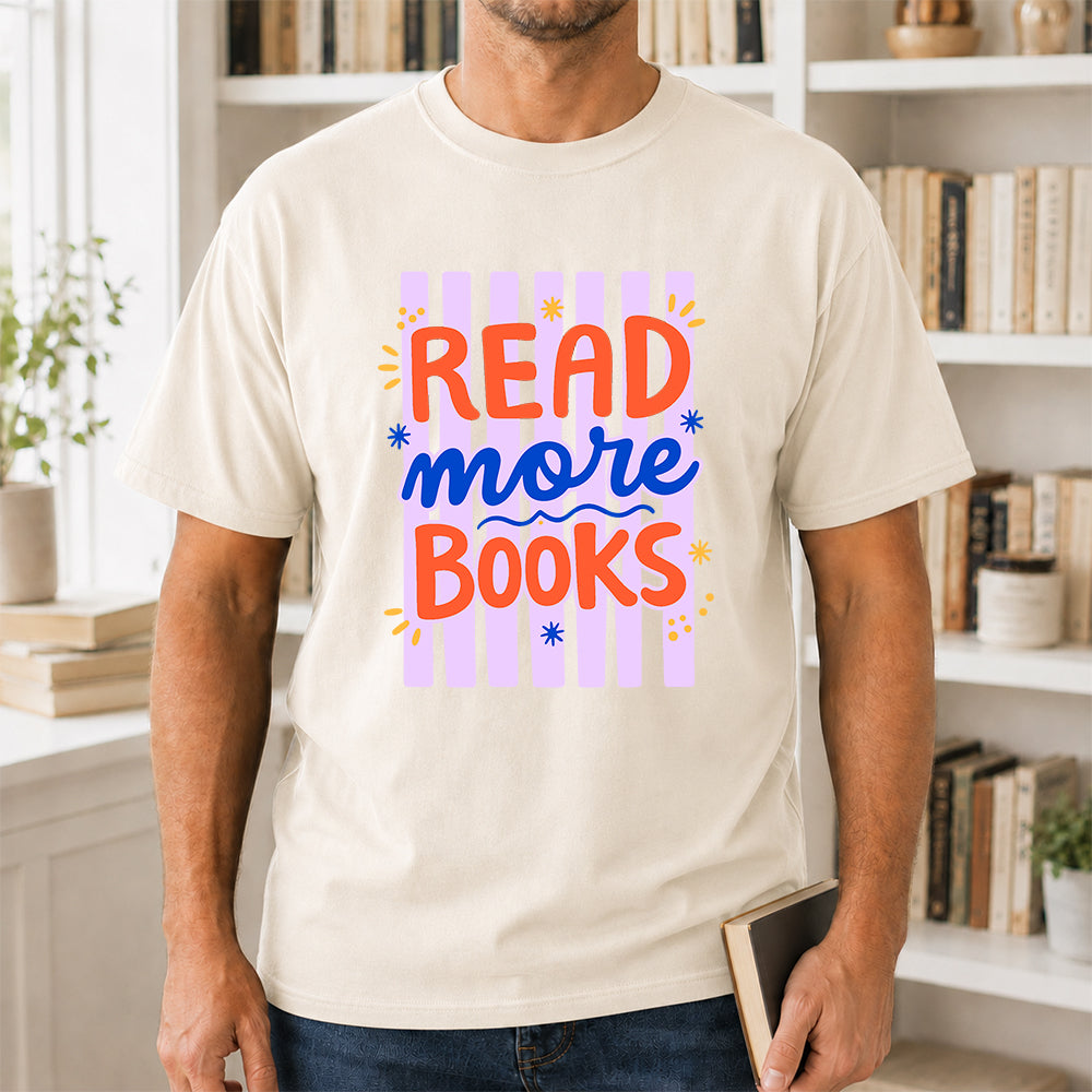 Read More Books Softstyle T-Shirt | Book Lover Gift Natural