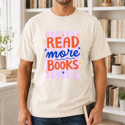Read More Books Softstyle T-Shirt | Book Lover Gift Natural