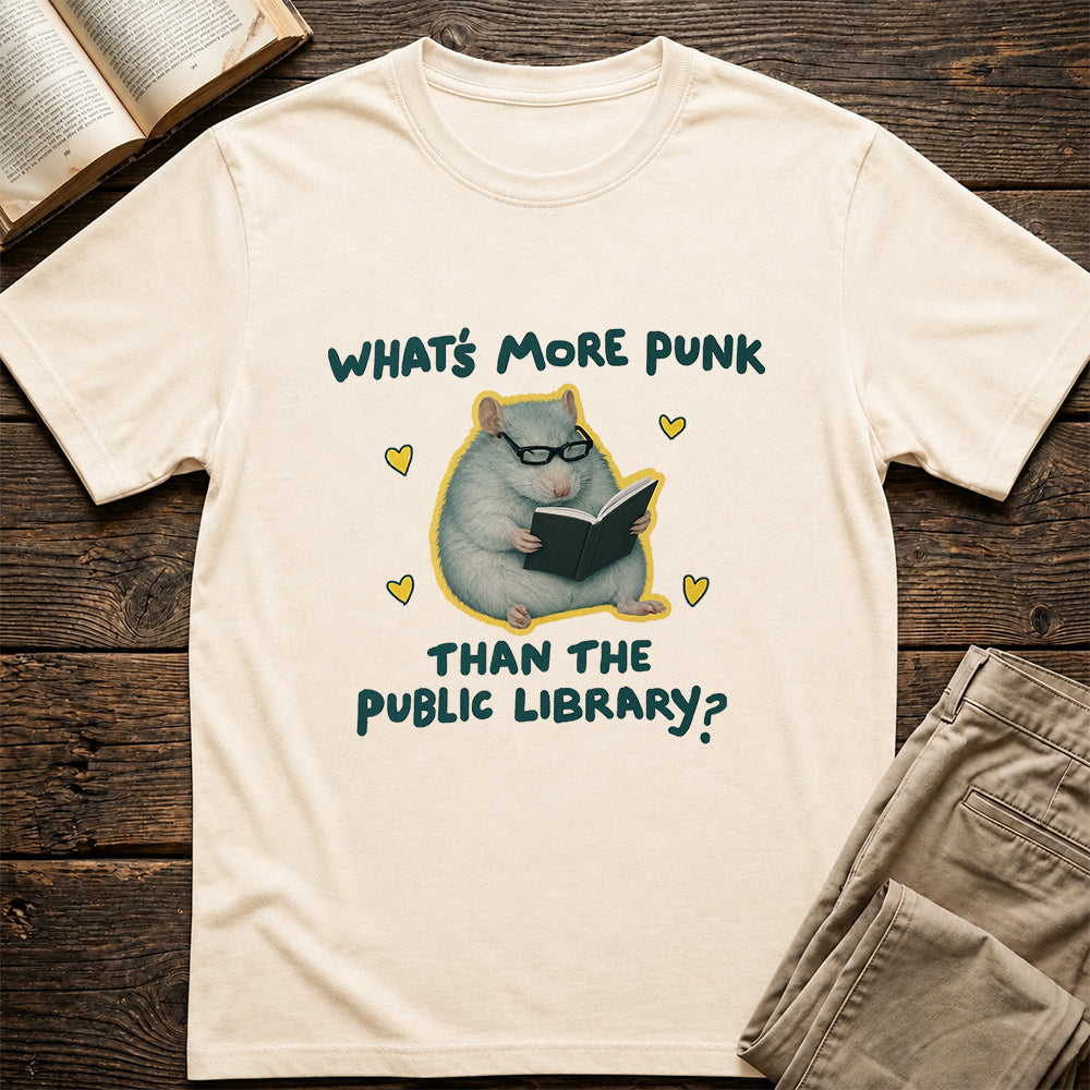 What's More Punk Softstyle T-Shirt | Book Lover Gift Natural