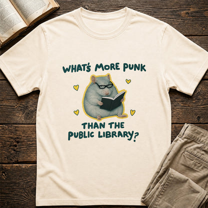 What's More Punk Softstyle T-Shirt | Book Lover Gift Natural