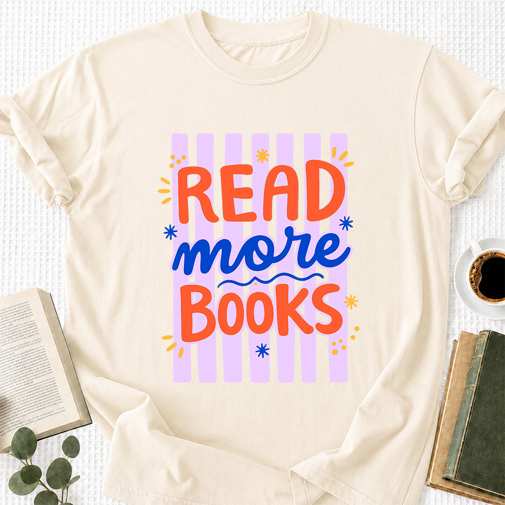 Read More Books Softstyle T-Shirt | Book Lover Gift Natural