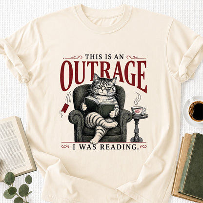 This Is An Outrage Softstyle T-Shirt | Book Lover Gift Natural