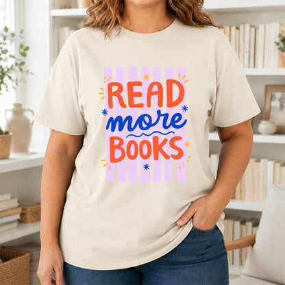 Read More Books Softstyle T-Shirt | Book Lover Gift Natural