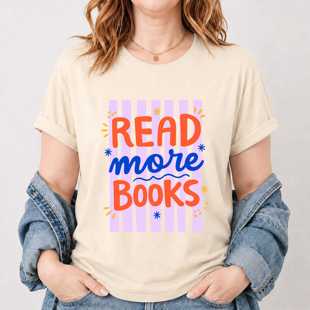 Read More Books Softstyle T-Shirt | Book Lover Gift Natural