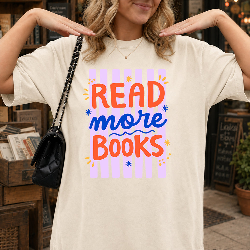 Read More Books Softstyle T-Shirt | Book Lover Gift Natural