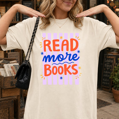 Read More Books Softstyle T-Shirt | Book Lover Gift Natural