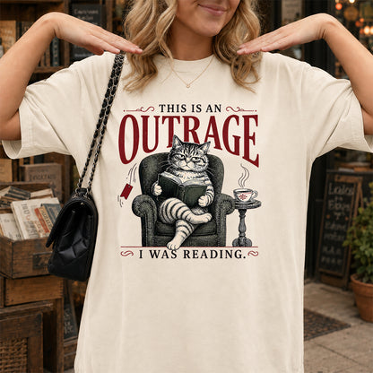 This Is An Outrage Softstyle T-Shirt | Book Lover Gift Natural