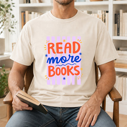 Read More Books Softstyle T-Shirt | Book Lover Gift Natural