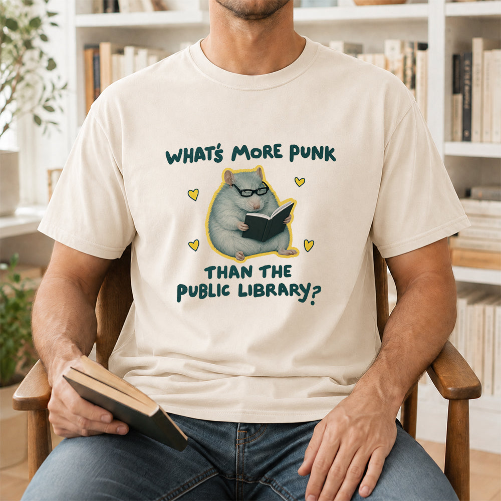 What's More Punk Softstyle T-Shirt | Book Lover Gift Natural