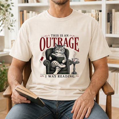 This Is An Outrage Softstyle T-Shirt | Book Lover Gift Natural